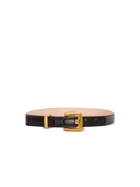 Anthem narrow leather belt