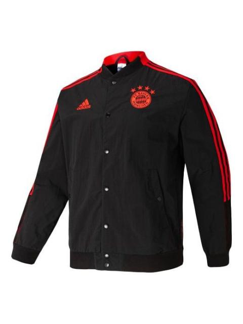 adidas Fcb Cny Bomber Series Soccer/Football Sports Printing aviator Jacket Black GU6961