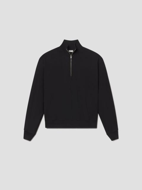 IDRIS QUARTER ZIP IN BLACK