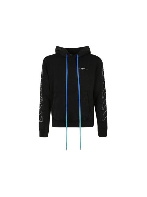OFF-WHITE Abstract Arrows Embroidered Hoodie Black/White