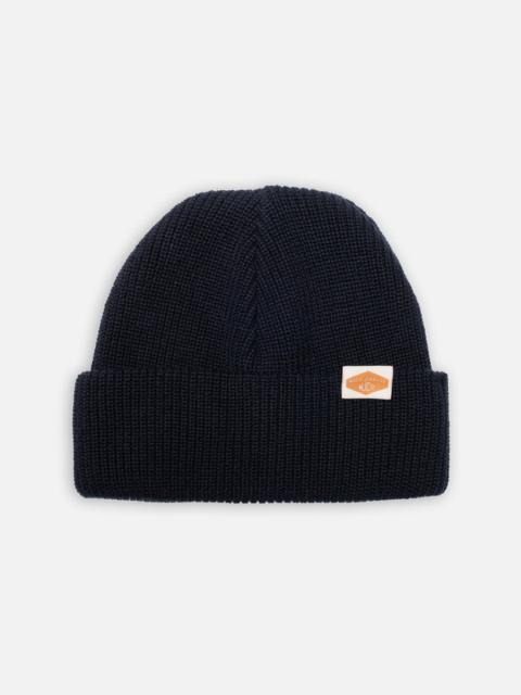 Cotton Beanie Ribbed Blueberry