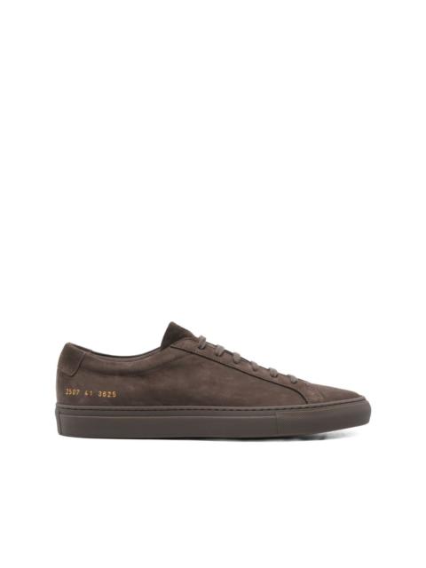 suede-leather low-top sneakers