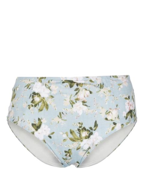 floral-print bikini bottoms