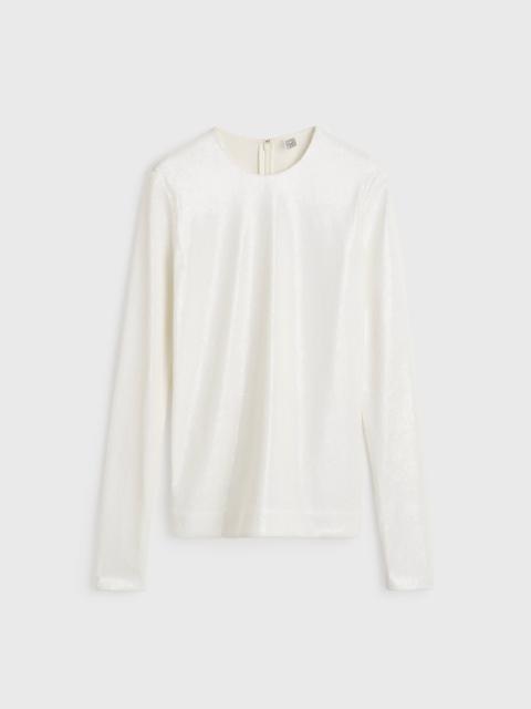 Sequin top white