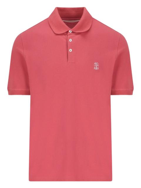 button short-sleeve polo shirt