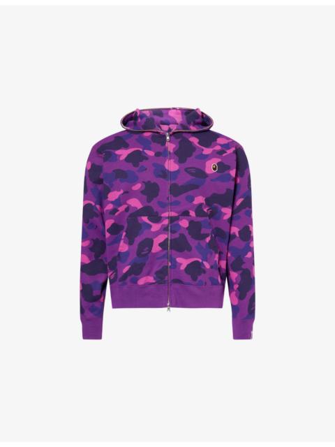 One Point Camouflage-Print Cotton Hoody