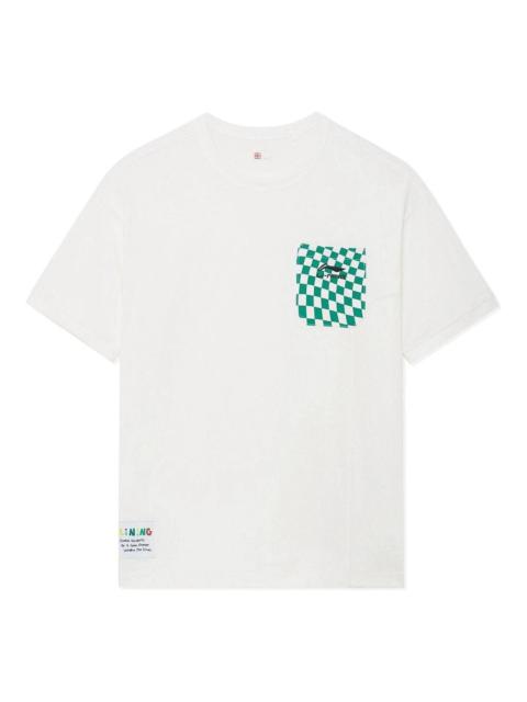 Li-Ning x Rooovie Logo Pocket T-shirt 'White' AHSSB57-1