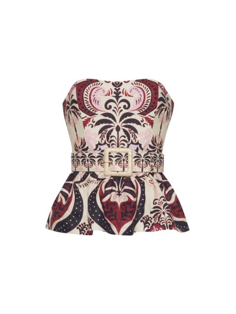 Tilda Top
A Sleek Peplum Strapless Top