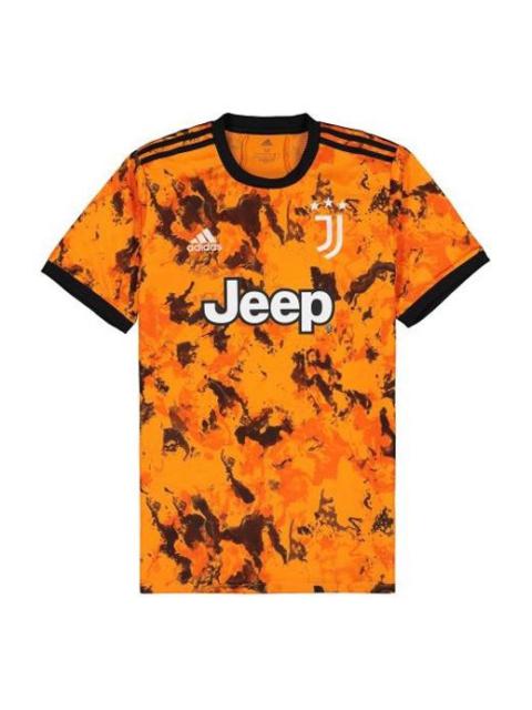 adidas AU Player Edition 20-21 Season Juventus Away Soccer/Football Sports Patchwork Print Short Sle