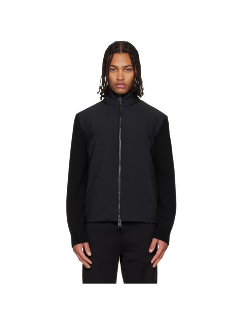 Black Virgin Wool Down Jacket