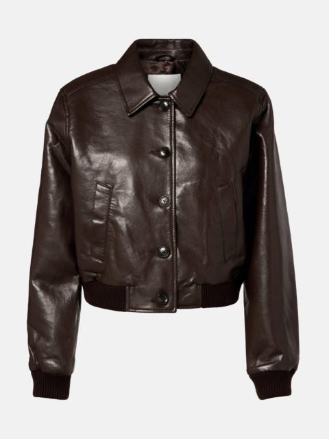 Lola leather bomber jacket