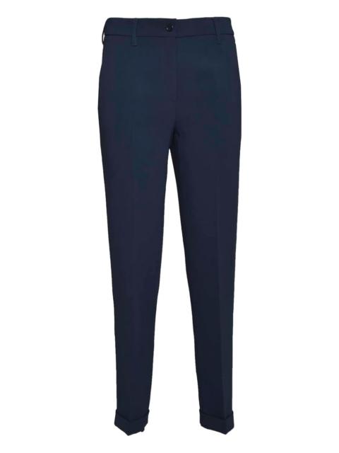 tailored navy trousers