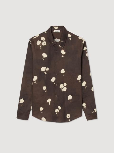 FLORAL PRINT LINEN SHIRT