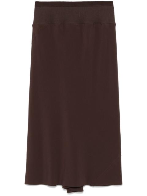 knee bias midi skirt