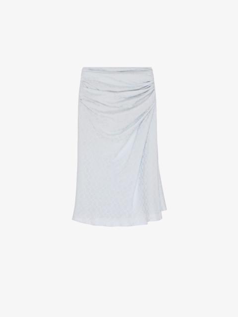 DRAPED SKIRT IN MONOGRAM 72 JACQUARD