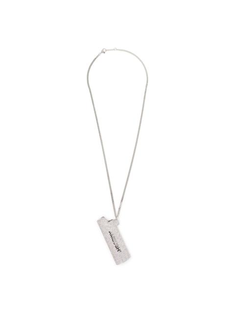 pave lighter case necklace