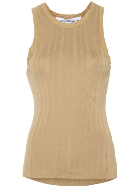 Lemaitre ribbed-jersey tank top