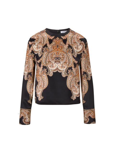 KARISSE PAISLEY SILK BLOUSE