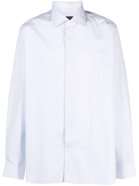 long-sleeve poplin shirt
