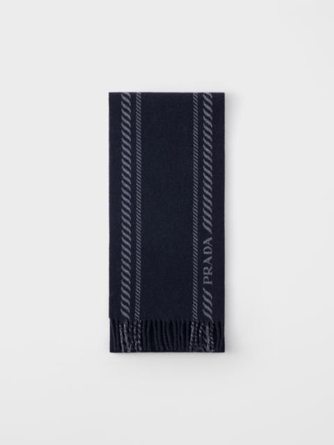 Wool and cashmere scarf