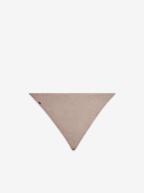 monili-embroidered triangular scarf