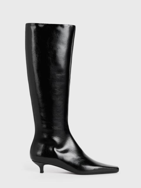 The Slim Knee-High Boot black patent