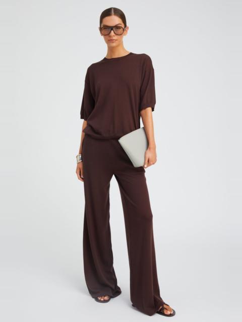 AMERICANO CASHMERE WIDE LEG PANTS