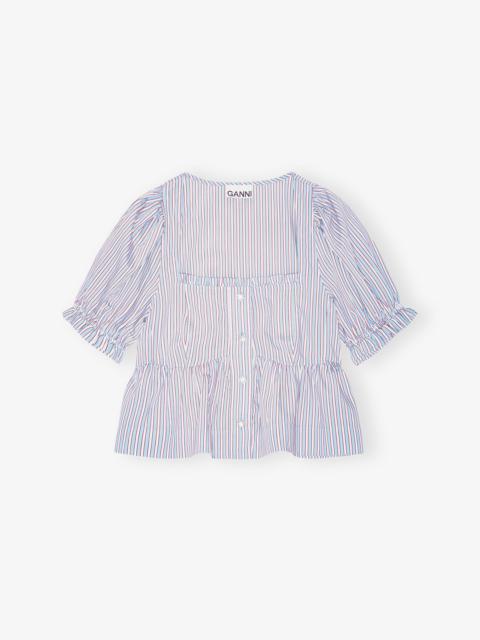 STRIPED YARN DYED BLOUSE