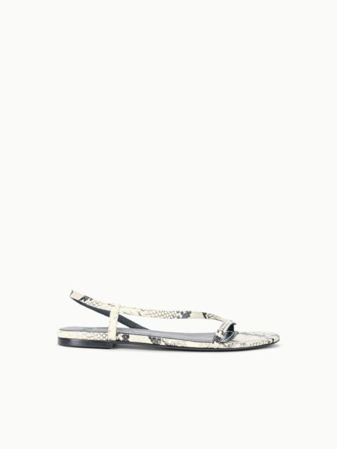 STAUD LOUDEN SANDAL WHITE SNAKE