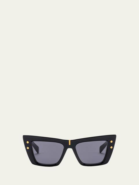 B-Eye Acetate Cat-Eye Sunglasses