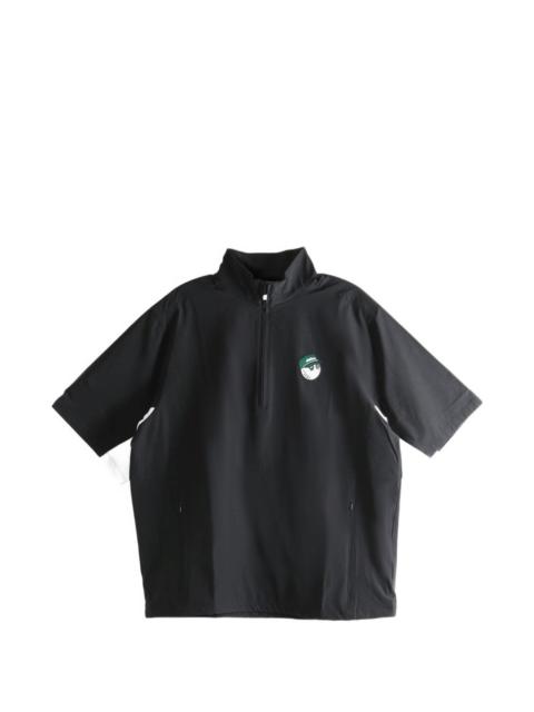 zip embroidered T-shirt