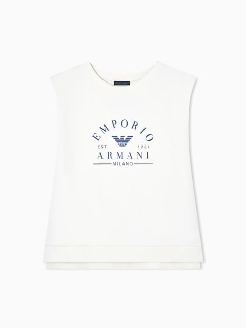 ICONIC SLEEVELESS JERSEY LOUNGEWEAR SWEATSHIRT