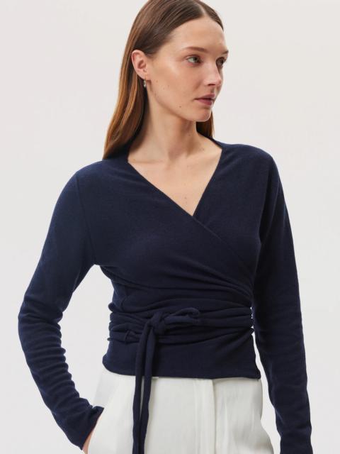 Cashmere Navy Ballet Wrap