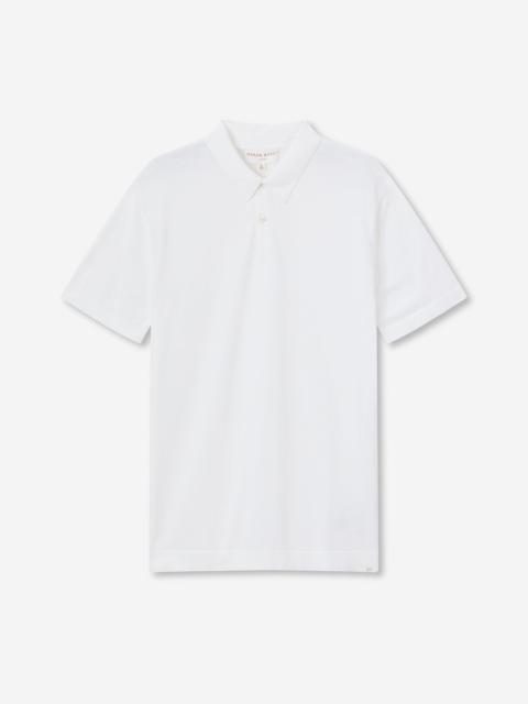 Men's Polo Shirt Jacob Sea Island Cotton White