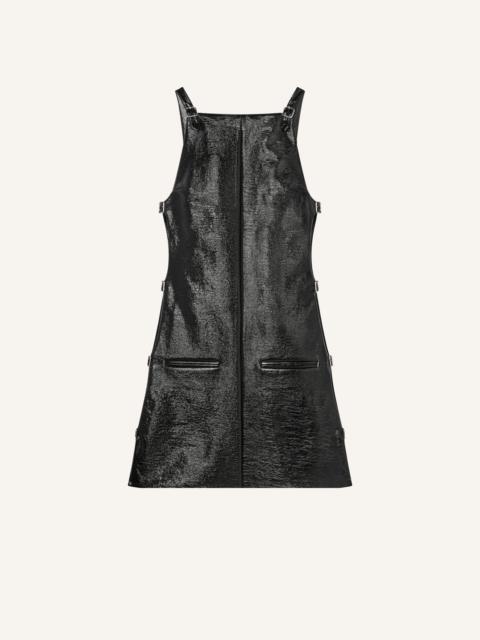 MULTI-BUCKLE VINYL DRESS