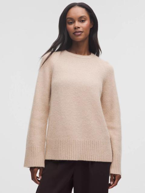 Alpaca-Blend Crewneck Sweater