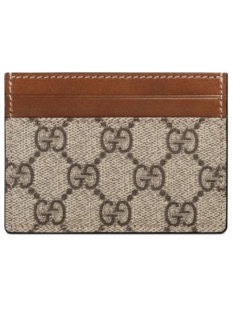 Gucci Card Case Supreme Beige