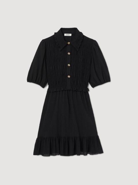 SHORT SMOCKED DRESS