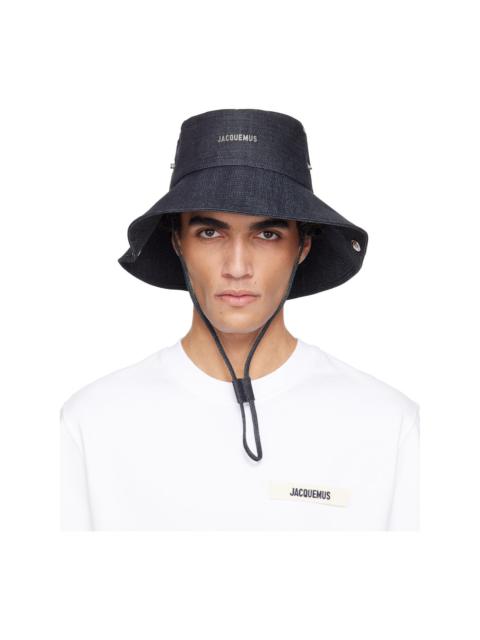 Navy La Croisière 'The de-Nîmes' Denim Bucket Hat
