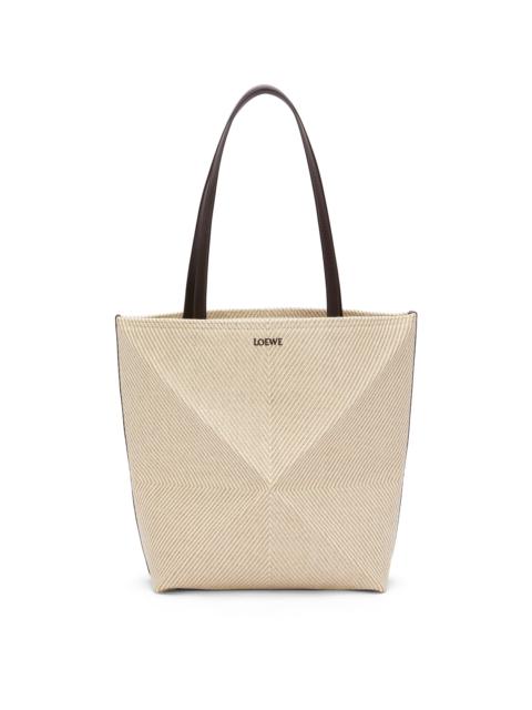 Puzzle Fold tote in cotton jacquard