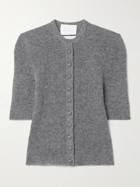 Tabitha Ribbed Wool And Cashmere-blend Cardigan