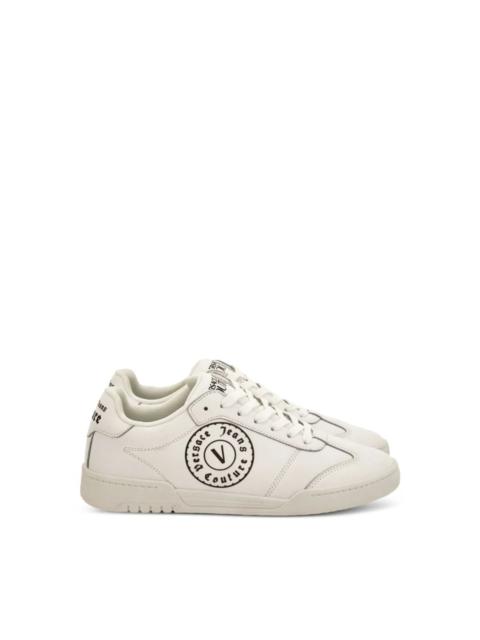 Leather sneakers with logo