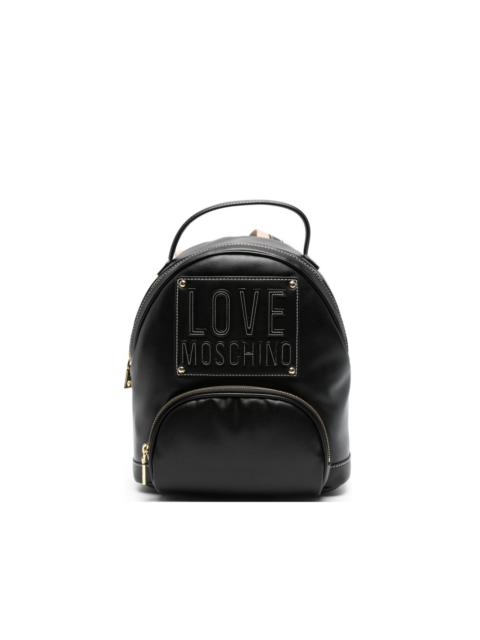 logo-appliqué backpack