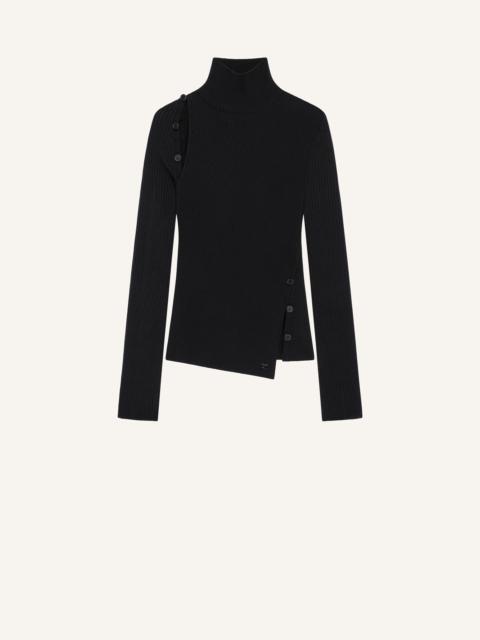 OBLIQUE BUTONNED SWEATER