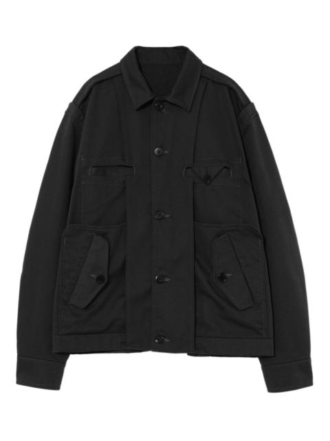 cotton-blend shirt jacket