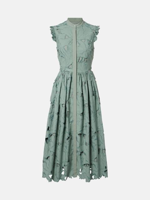 Guipure lace shirt dress