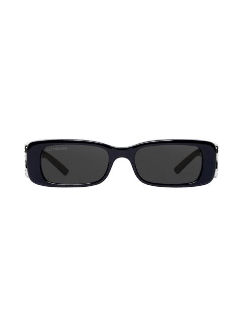Women's Dynasty Rectangle Sunglasses in Black