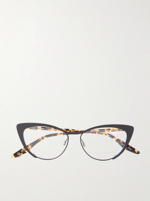Cheeky Cat-eye Tortoiseshell Acetate And Metal Optical Glasses