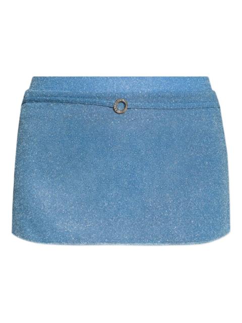 glitter-detailing mini skirt