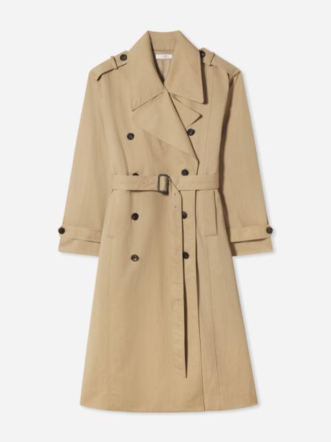 Oversized Trench in Cotton Twill